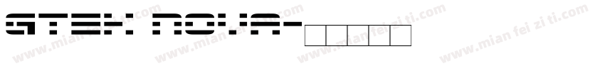 Gtek Nova字体转换